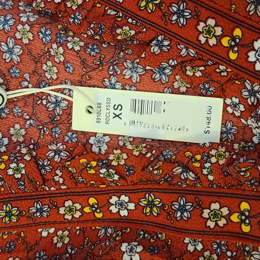 NWT Max Studio Red Ruffled Maxi Dress sz XS/S - Picture 11 of 11